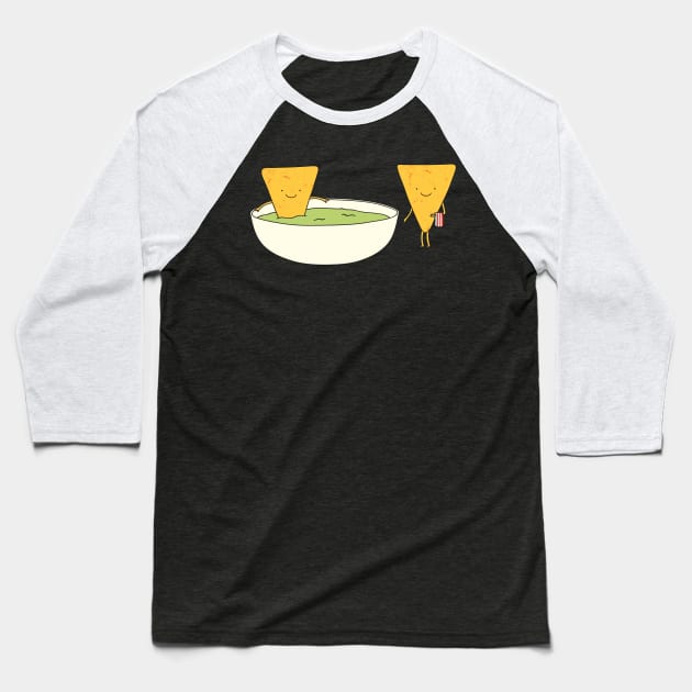 Chips and dip Baseball T-Shirt by milkyprint